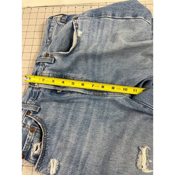Levi’s 501 W29 L26 Distressed Light Wash Denim Jeans Women’s 29x26 Button Fly - Picture 5 of 16